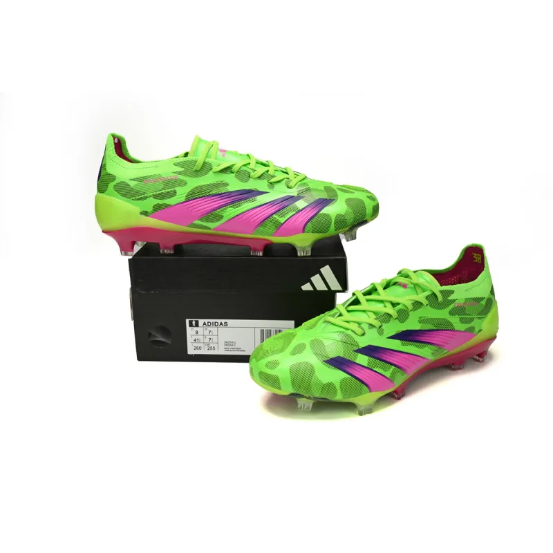 【🎁Football Shoes:Reduce 22$】Predator Mutator 20.1 Low Tie Green Pink Purple,IG 8771