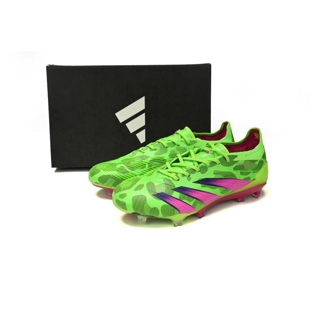 【🎁Football Shoes:Reduce 22$】Predator Mutator 20.1 Low Tie Green Pink Purple,IG 8771