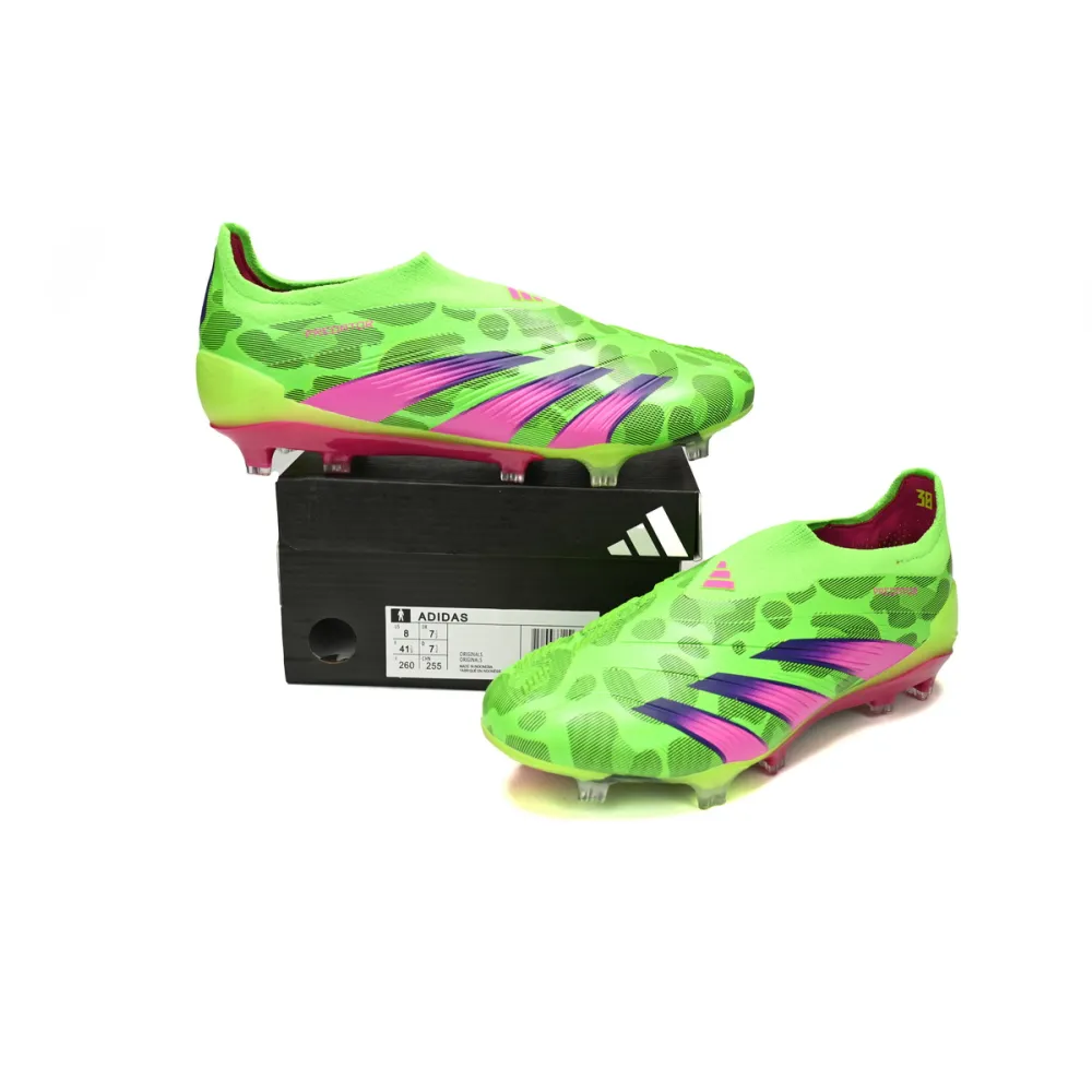 【🎁Football Shoes:Reduce 22$】Predator Mutator 20.1 Low Green Pink Purple,IG 8771