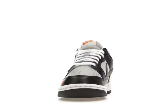  Perfectkicks Dunk Low Black Total Orange Mini Swoosh，FN7808-001