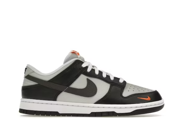  Perfectkicks Dunk Low Black Total Orange Mini Swoosh，FN7808-001