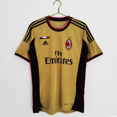 Best Reps Serie A 2013/14 AC Milan Retro Second Away  Soccer Jersey 02