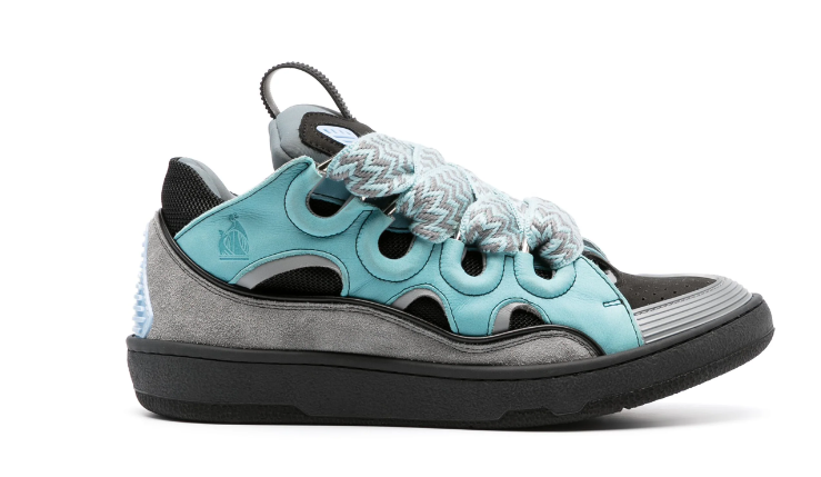  Lanvin Curb leather sneakers, FWSKDK02TONEP24, Replica Shoes