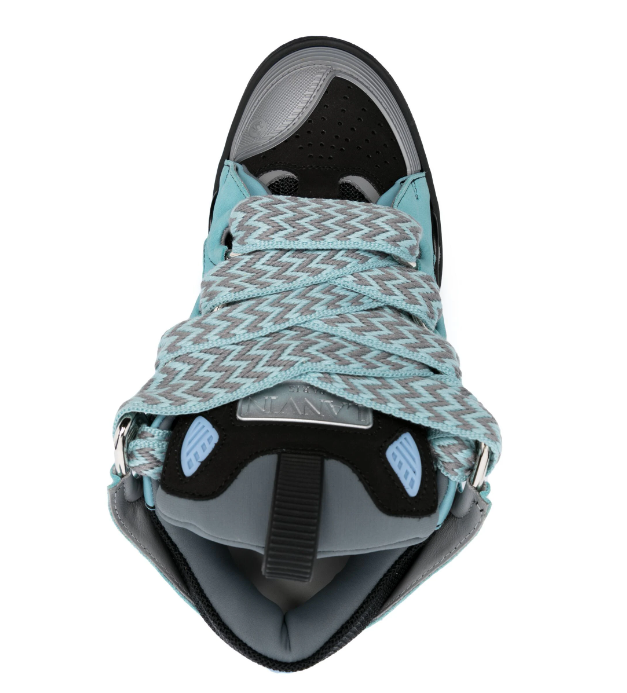  Lanvin Curb leather sneakers, FWSKDK02TONEP24, Replica Shoes