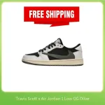 PK ❗❗Free shipping❗❗ Travis Scott x Air Jordan 1 Low OG Olive, DZ4137-106 
