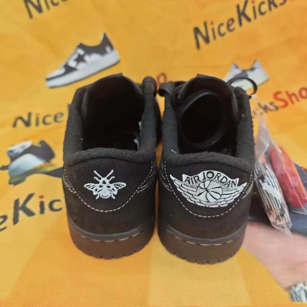 PK ❗❗Free shipping❗❗ Travis Scott x Air Jordan 1 Low Black Phantom,DM7866-001 