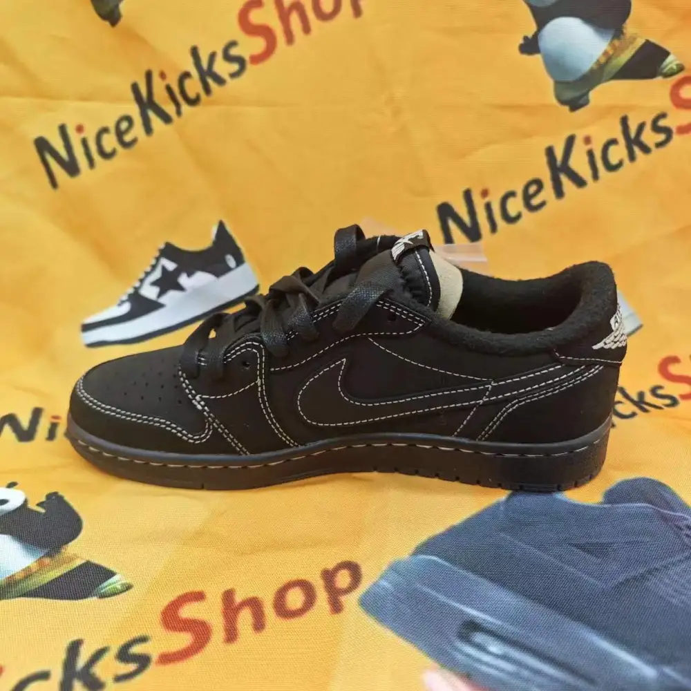 PK ❗❗Free shipping❗❗ Travis Scott x Air Jordan 1 Low Black Phantom,DM7866-001 