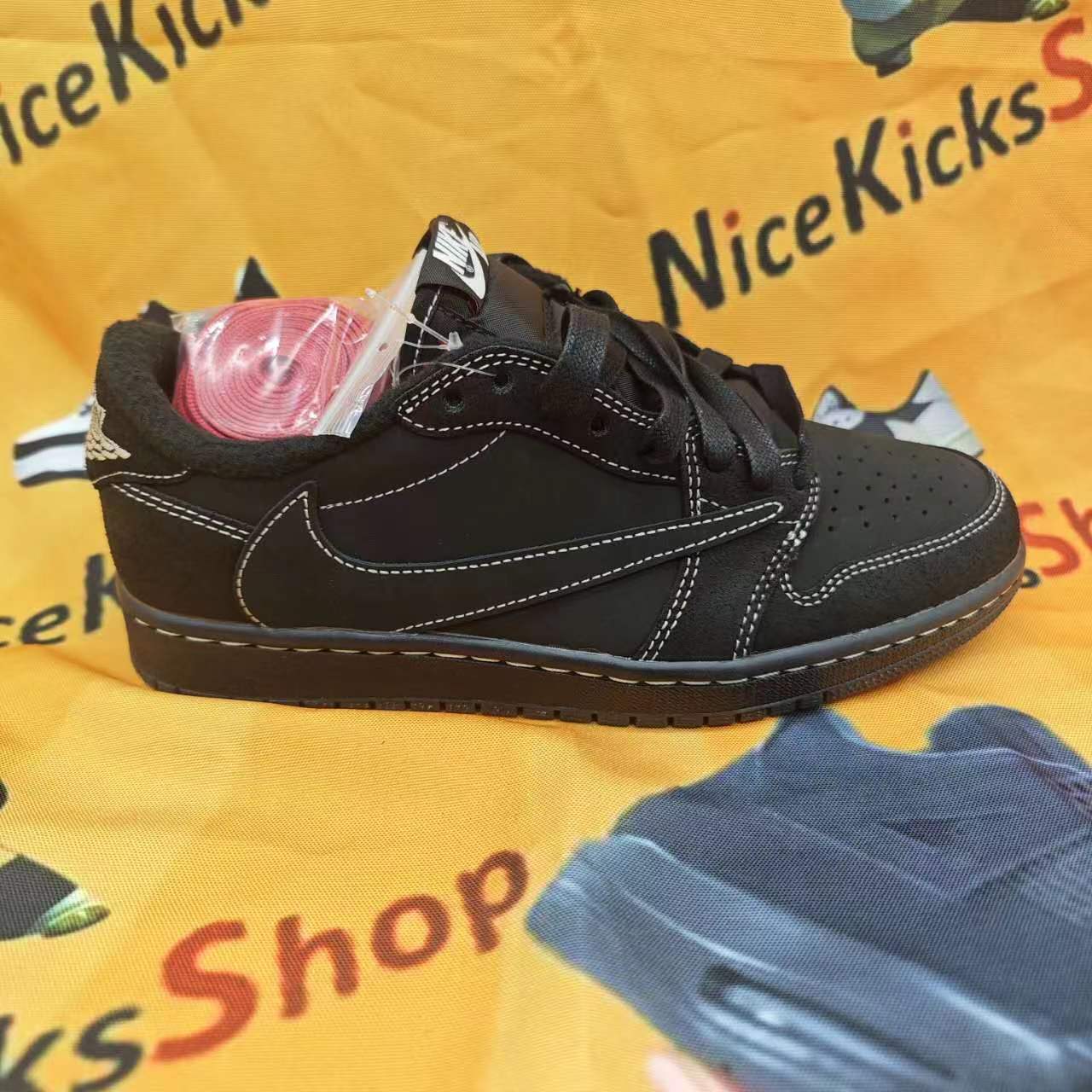   ❗❗Free shipping❗❗ Travis Scott x Air Jordan 1 Low Black Phantom,DM7866-001 