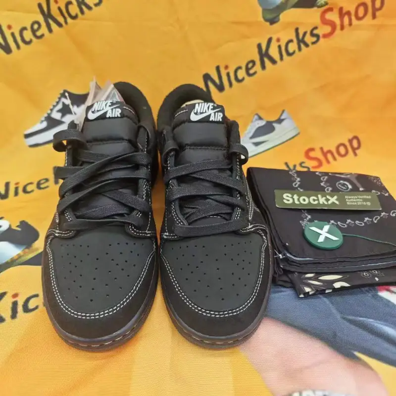 PK ❗❗Free shipping❗❗ Travis Scott x Air Jordan 1 Low Black Phantom,DM7866-001 