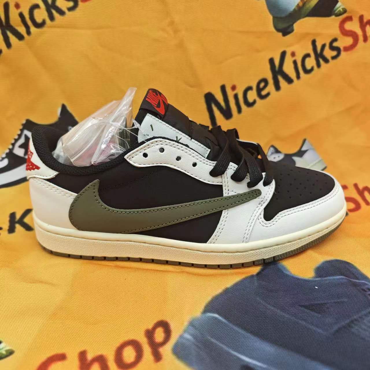   ❗❗Free shipping❗❗ Travis Scott x Air Jordan 1 Low OG Olive, DZ4137-106 