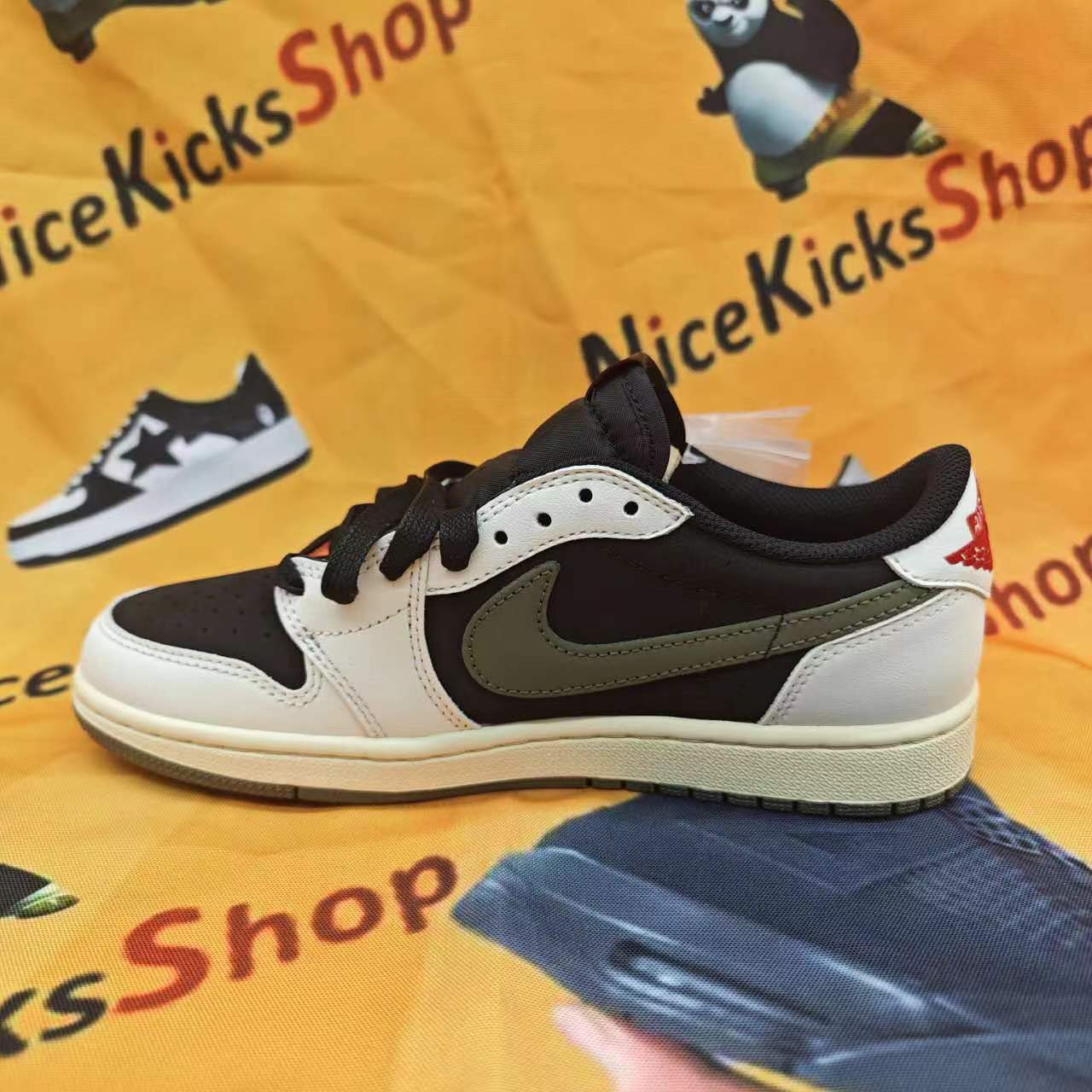   ❗❗Free shipping❗❗ Travis Scott x Air Jordan 1 Low OG Olive, DZ4137-106 