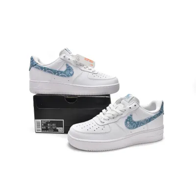 GET  Air Force 1 Low '07 Essential White Worn Blue Paisley , DH4406-100 02