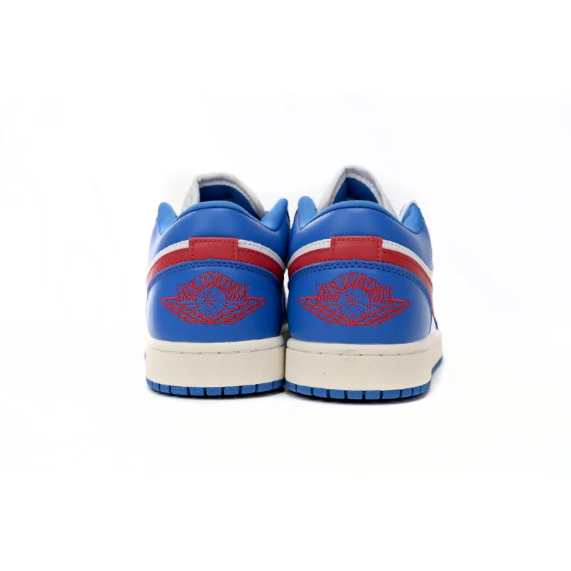 GET  Jordan 1 Low Sport Blue Gym Red  DC0774-416