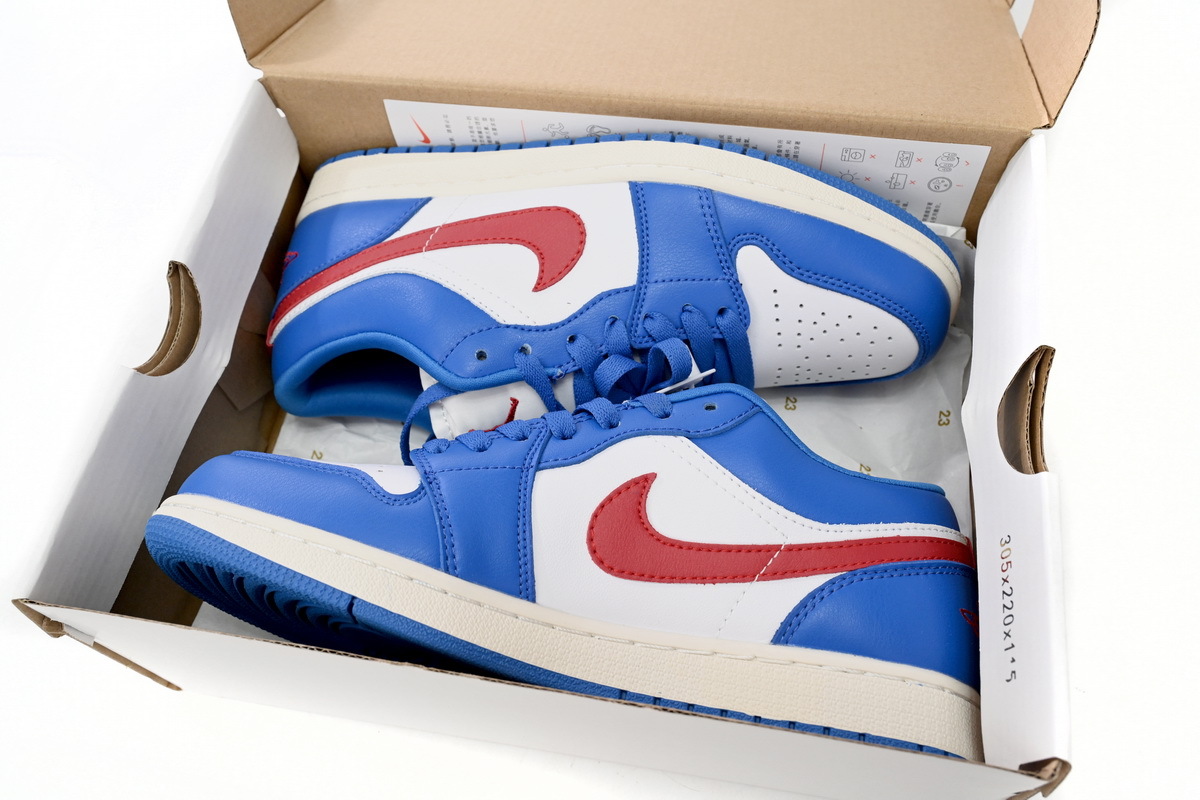  GET  Jordan 1 Low Sport Blue Gym Red  DC0774-416