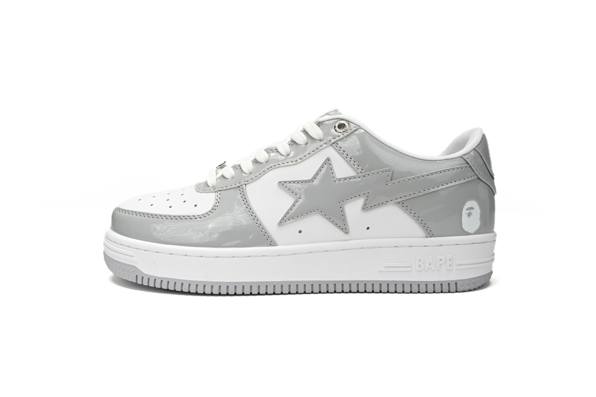  GET  A Bathing Ape Bape Sta Low White Grey Rao Noodles 1170-191-021