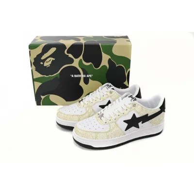  GET  A Bathing Ape Bape Sta Low White Snake Skin Pattern 1180 191 009 02