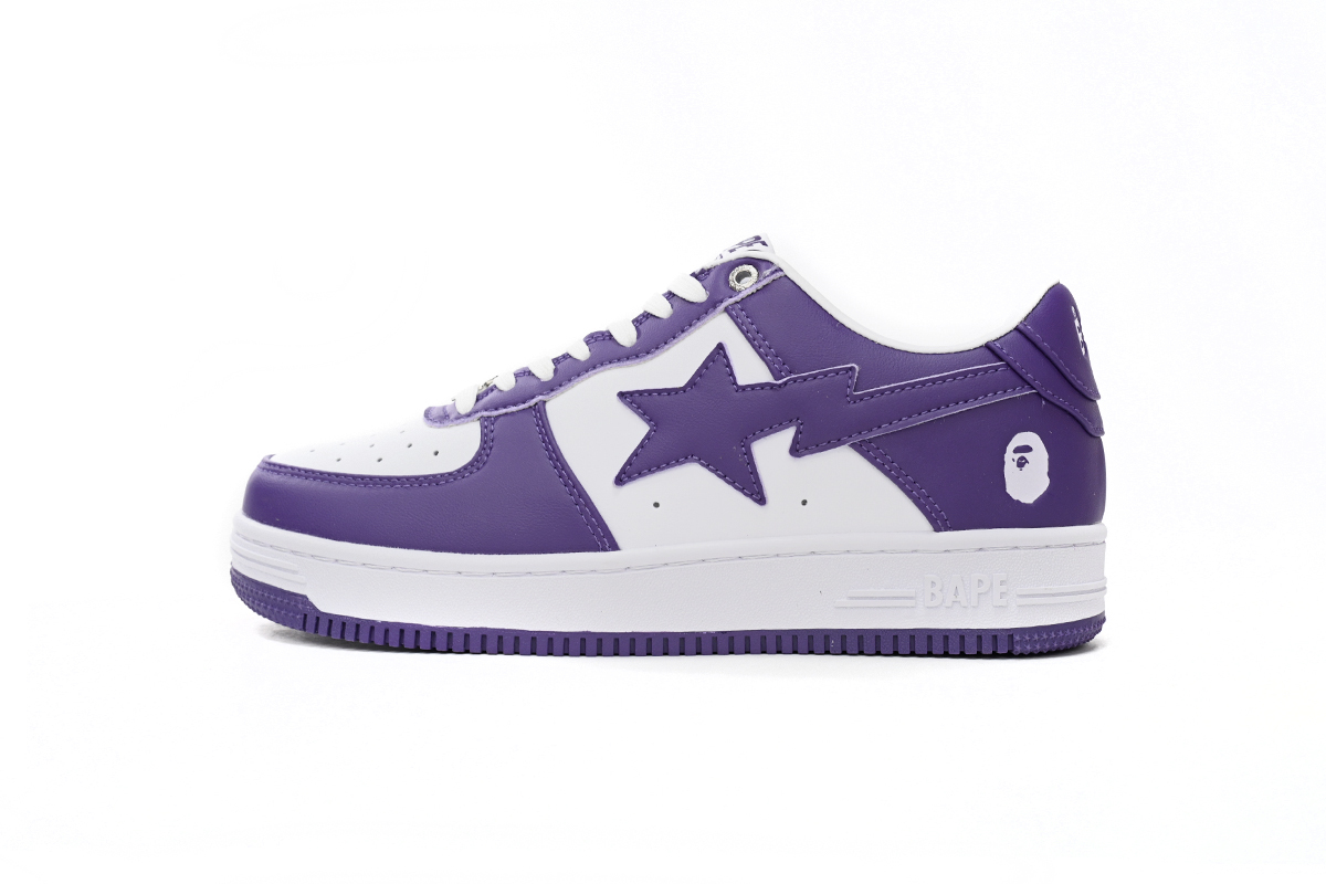  GET  A Bathing Ape Bape Sta Low White Purple 1170 0191 007