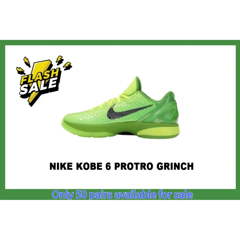 🌟Flash Sales🌟Perfectkicks Kobe 6 Protro Grinch,CW2190-300 