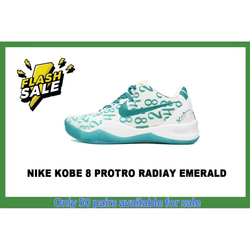 🌟Flash Sales🌟Perfectkicks Kobe 8 Protro Radiant Emerald,FQ3549-101