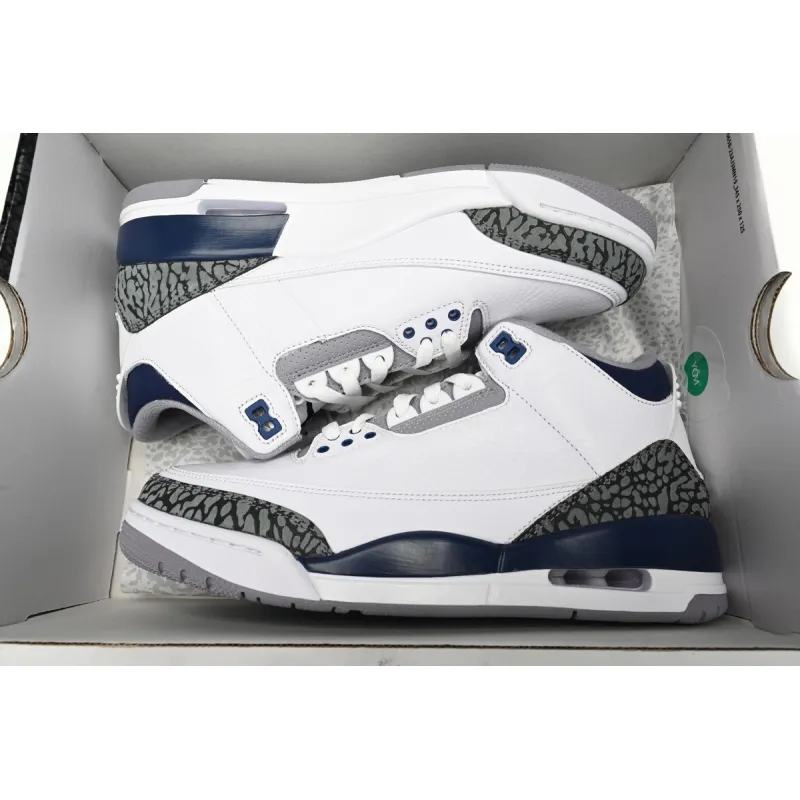  Perfectkicks Air Jordan 3 White Navy Cement,CT8532-140