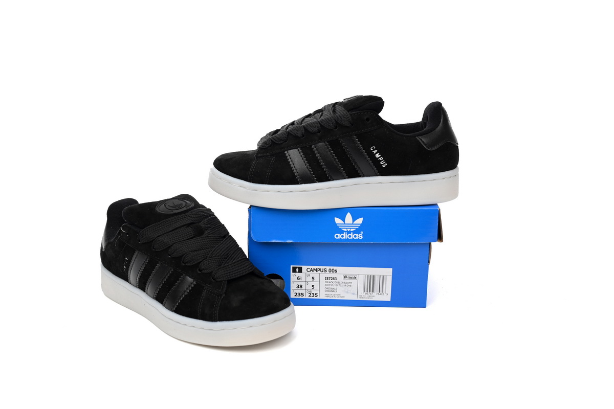 POP  Superstar Shoes White Black Black Velvet IE7263