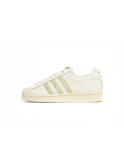 POP  Superstar Shoes White Black Gold Beige Green HQ666 01