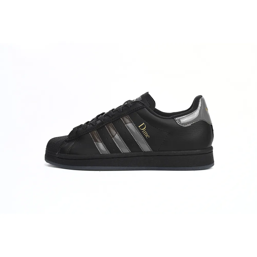 GET Superstar Shoes White Black Gold Black FZ6003