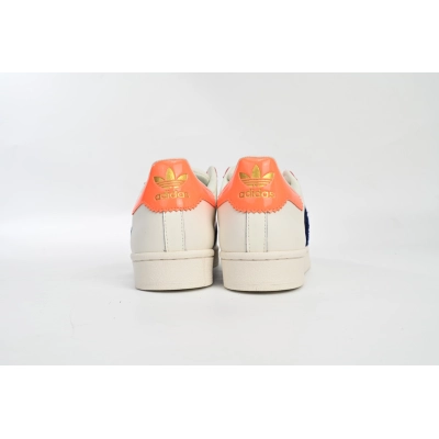  GET Superstar Shoes White Black Gold White Red HQ4403 02