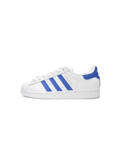 POP  Superstar Shoes White Black Light Blue and White H68093 01