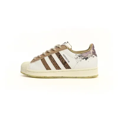 GET Superstar Shoes White Black White Brown IG5976 01