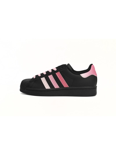 POP  Superstar Shoes White New Cherry Blossom Gradient Black Pink EG4957 01