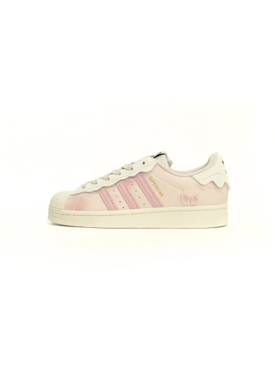 POP  Superstar Shoes White New Cherry Blossom Powder GW4441 01