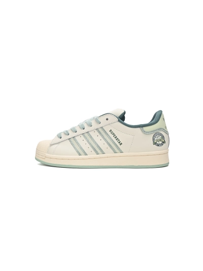 POP  Superstar Shoes White New Cherry White Green TE5532 01