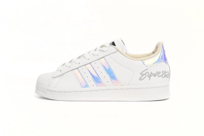 POP  Superstar Shoes White White Laser EF3642 01
