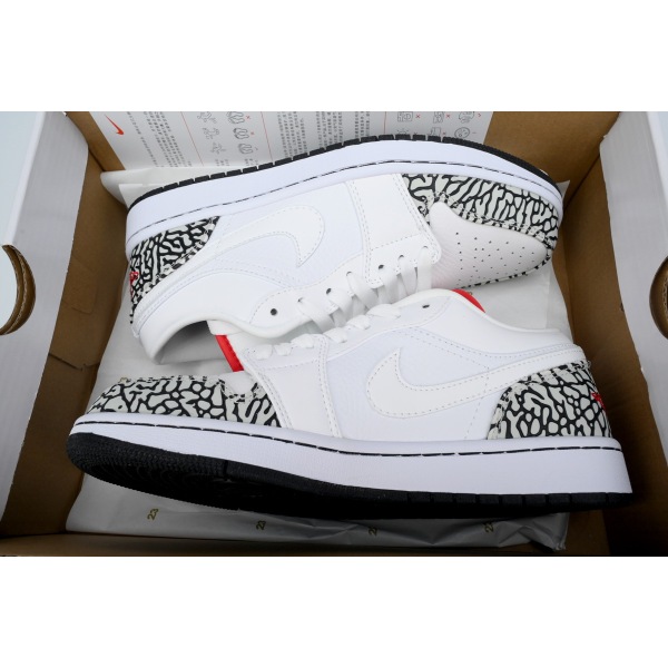 GET Air Jordan 1 Phat Low Cement 338145-162
