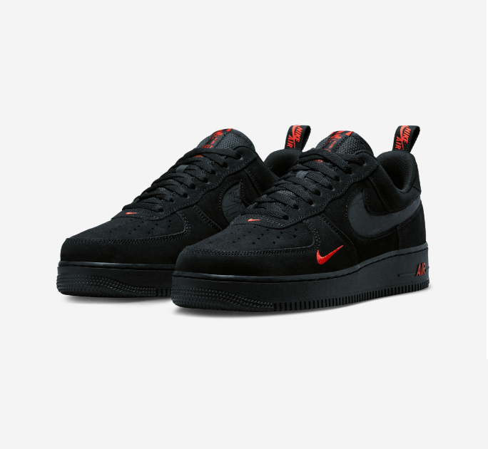  Perfectkicks Air Force 1 Low Multi-Swoosh Black Crimson DZ4514