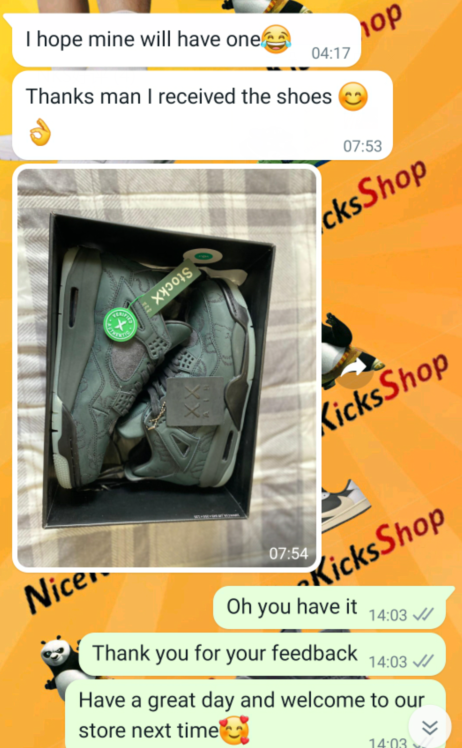  Perfectkicks Jordan 4 Retro Kaws Black,930155-001