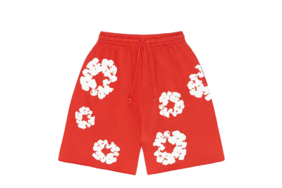  Denim Tears pants Red White Short Pants 01