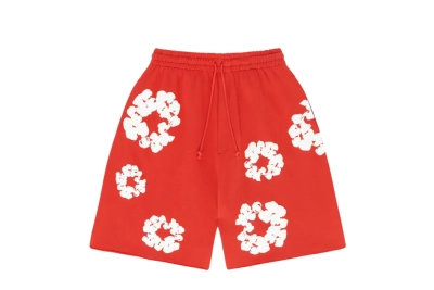  Denim Tears pants Red White Short Pants 01
