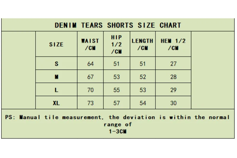  Denim Tears pants Black White Short Pants