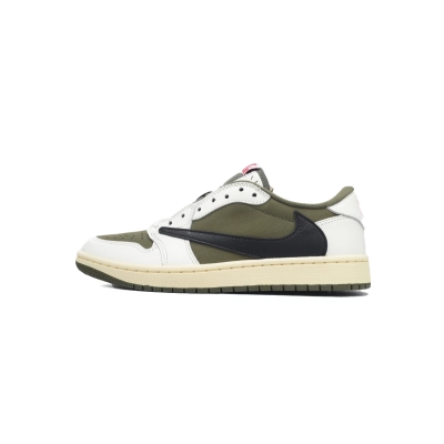 Travis Scott x Air Jordan 1 Low OG SP Medium Olive  DM7866-200 01