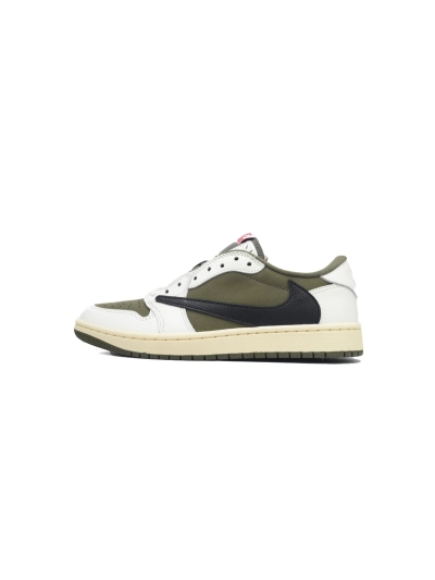 PKGoden  Travis Scott x Air Jordan 1 Low OG SP Medium Olive  DM7866-200 01