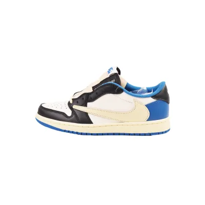  【Buy 1 Pair Get 2nd For $9.9】Jordan 1 Low Travis Scott Fragment Design, DM7866-140 01