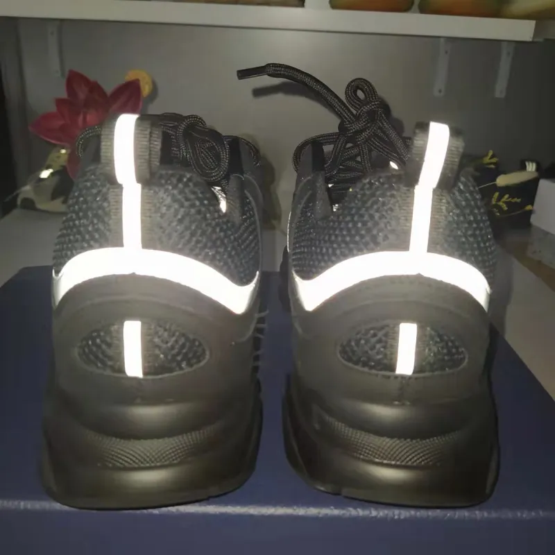  【Flash Sale】Perfectkicks  Dior B22 Sneakers Black 3SN231ZNG_H969
