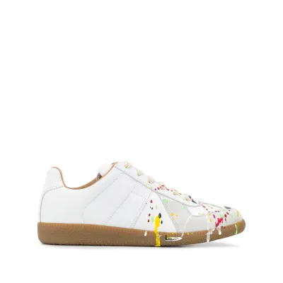 Perfectkicks Maison Margiela Replica paint-splattered sneakers  01