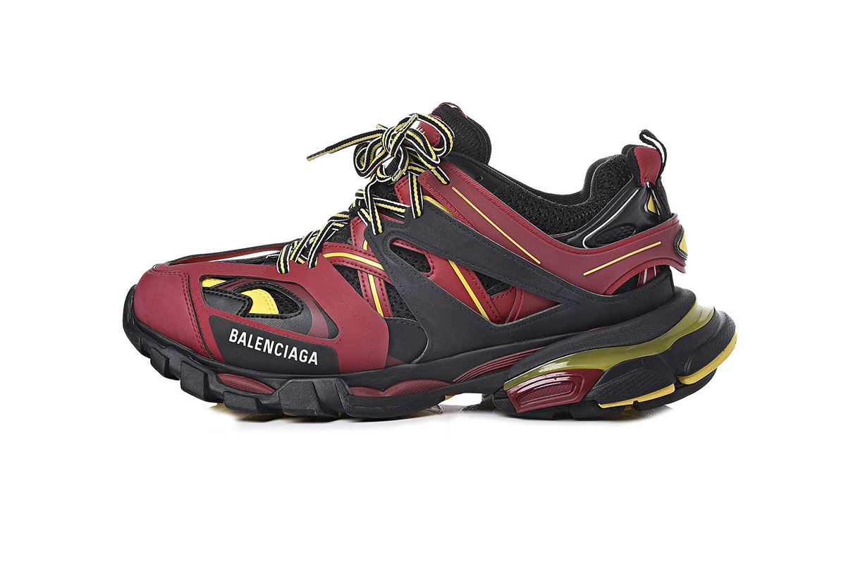 Perfectkicks Balenciaga Track ' Burgundy Yellow' 