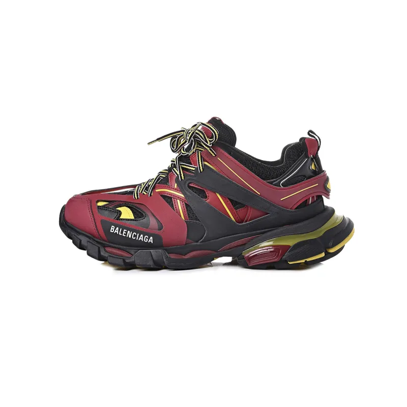 Perfectkicks Balenciaga Track ' Burgundy Yellow' 