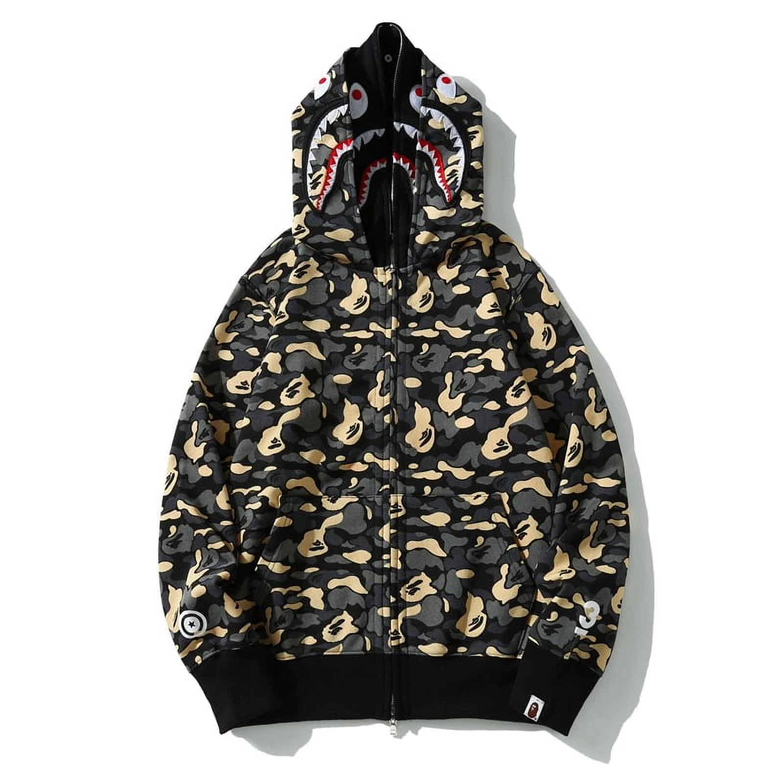 BAPE NEW YORK MADISON AVENUE 3RD ANNIVERSARY DOUBLE SHARK HOODIE