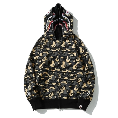 BAPE NEW YORK MADISON AVENUE 3RD ANNIVERSARY DOUBLE SHARK HOODIE 01