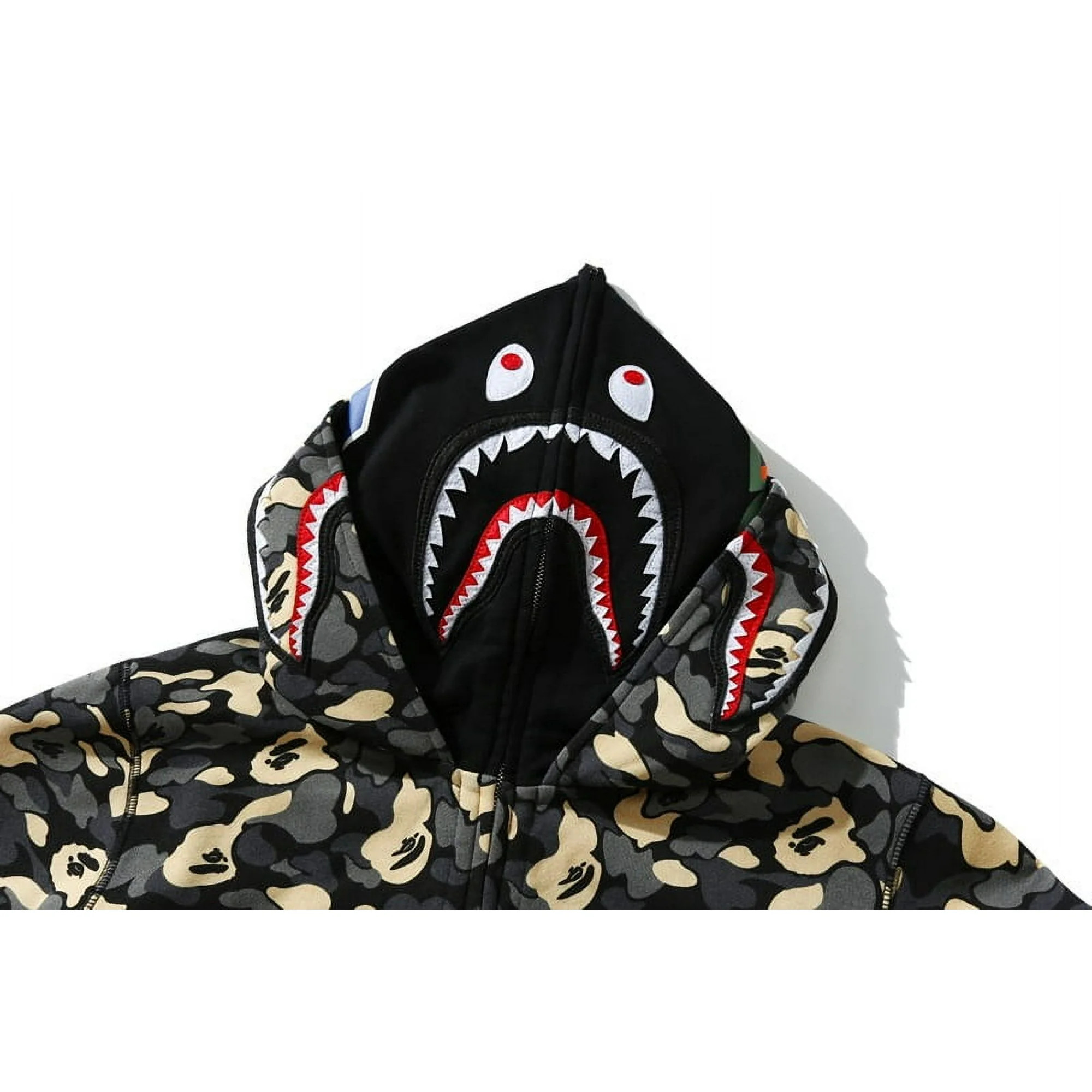 BAPE NEW YORK MADISON AVENUE 3RD ANNIVERSARY DOUBLE SHARK HOODIE